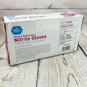 352410505065 MEDPRIDE Powder Nitrile Exam Gloves Pack Iris #3
