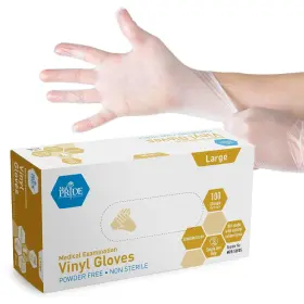 LARGE.-100 MEDPRIDE Medical Examination Gloves Latex Rubber