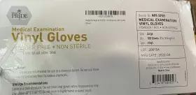 SIZES.-100 MEDPRIDE Medical Gloves Latex Rubber #3