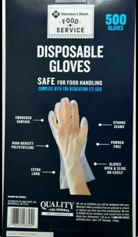 193968100681 MEMBERS MARK Disposable Food Gloves #3