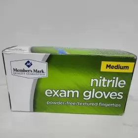 774399 MEMBERS MARK Nitrile Exam Gloves Powder Fingertips