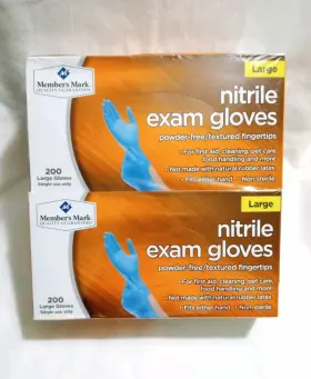 MT0130035339 MEMBERS MARK Nitrile Exam Gloves Powder Total