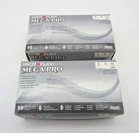 L85X-XL MICFROFLEX Latex Exam Gloves Powder Disposable Pro