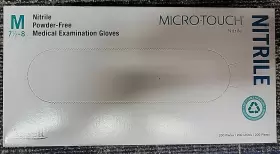 6034302 MICRO-TOUCH NITRILE Exam Glove Standard Cuff