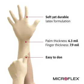 757183852970 MICROFLEX Diamond Grip Disposable Latex Gloves #2