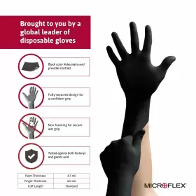 791475287903 MICROFLEX Midknight Disposable Nitrile Gloves Me #3