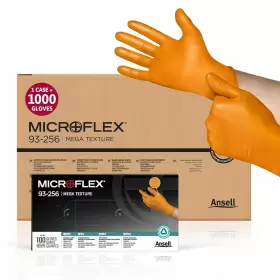 93-256XL MICROFLEX Texture Xlarge Nitrile Gloves