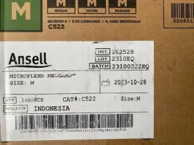 C522 MICROFLEX Ansell Neogard Ergoform Examination