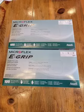 L973 MICROFLEX Grip Natural Powder Latex Gloves