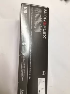 MK-296-M MICROFLEX Midknight Nitrile Exam Glove Standard Cuff #2