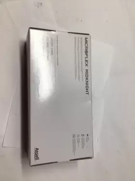 MK-296-M MICROFLEX Midknight Nitrile Exam Glove Standard Cuff #3