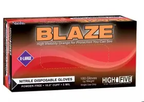 N484 MICROFLEX Micro Flex Blaze Powder Nitrile Exam Glove Box
