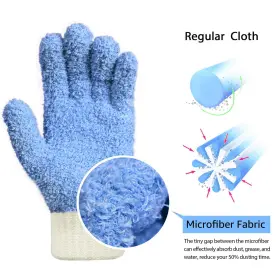 737420884650 MIG4U Microfiber Dusting Gloves House Cleaning #2