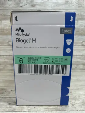 30560 MOLNLYCKE Biogel Latex Surgical Gloves Sterile #2