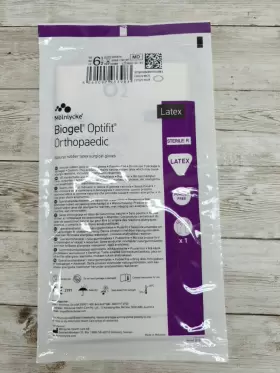 31065 MOLNLYCKE Biogel Optifit Orthopaedic Surgical Gloves #2
