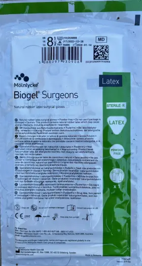31085 MOLNLYCKE Biogel Optifit Orthopaedic Latex Surgical