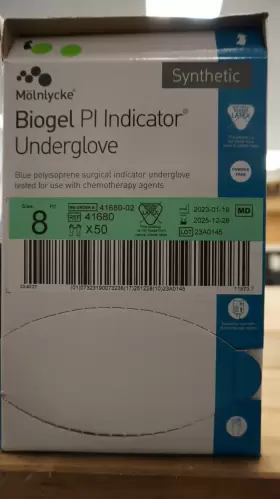 41680 MOLNLYCKE Biogel Pi Indicator Underglove Box