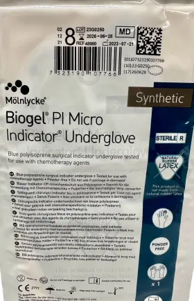 48980 MOLNLYCKE Biogel Pi Micro Indicator Underglove #2