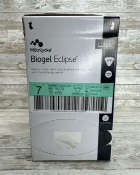 75270 MOLNLYCKE Biogel Eclipse Latex Surgical Gloves Box