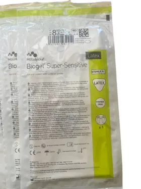 82580 MOLNLYCKE Biogel Sensitive Surgical Gloves #2