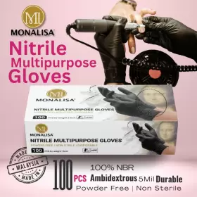 MN-NBK5 MONALISA Disposable Nitrile Gloves Powder