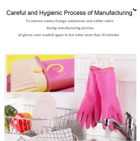 619438710582 MYUNGJIN Waterproof Household Dishwashing Rubber #3