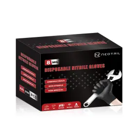 B0CMQPX14H NEOTRIL Mil Disposable Nitrile Gloves Raised Grip
