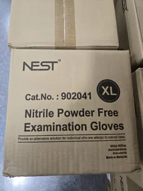902041 NEST Nitrile Powder Examination Gloves