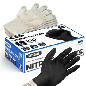 741365704102 NITE GRIP Bbq Set Glove Liners Disposable