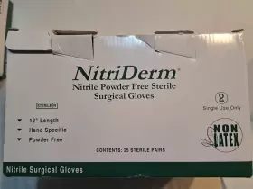 135700 NITRIDERM Gloves Surgical Nitrile Sterile Powder #3