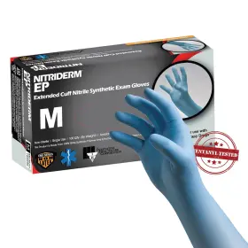 182200 NITRIDERM EP Nitrile Exam Glove Cuff Box