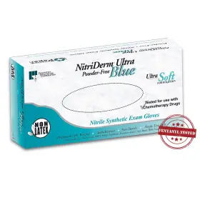 157200 NITRIDERM ULTRA BLUE Nitrile Exam Glove Standard Cuff #2