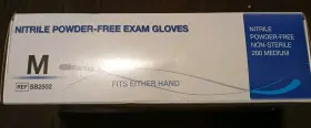 SB2502 NITRILE Box Exam Gloves Powder #2