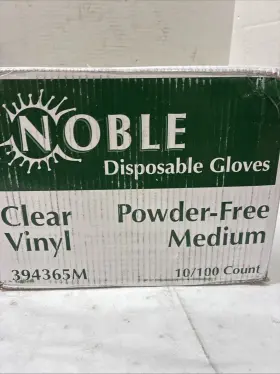 39436M NOBLE Powder Disposable Gloves Med