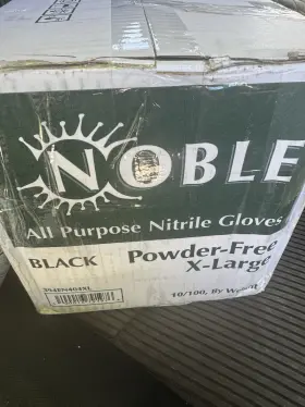 394EN304XL NOBLE Nitrile Powder Gloves Xlarge