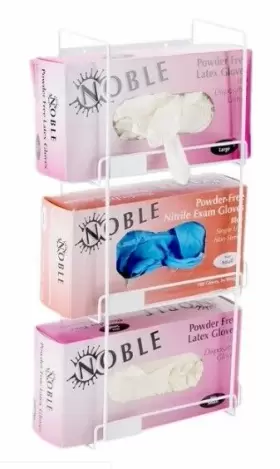 394R NOBLE Design Glove Box Holder Wire Wall Mount Saves