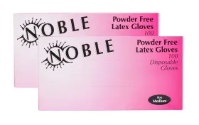 427117519561 NOBLE PRODUCTS Latex Gloves Disposable Powder