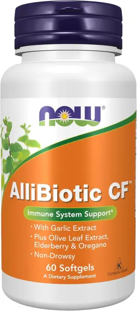 726084536296 NOW FOODS Supplements Allibiotic Cf Garlic Leaf