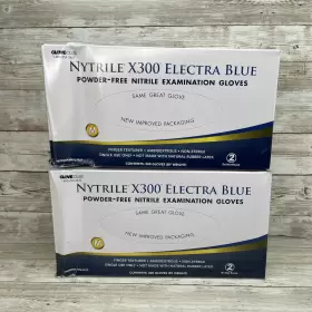112-7017 NYTRILE X300 Dented Electra Nitrile Exam Glove Med