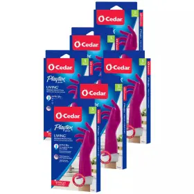 445008515546 O-CEDAR Playtex Living Fuschia Pink Latex Gloves