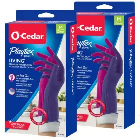 445027950991 O-CEDAR Playtex Living Fuchsia Pink Latex Gloves