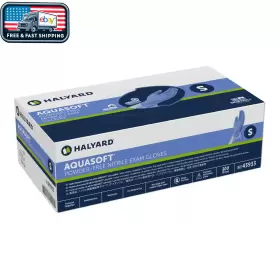43933 O-M HALYARD INC Nitrile Exam Gloves Aquasoft Standard #3