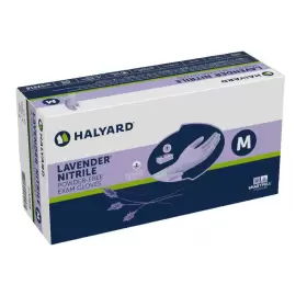 52818-BX O-M HALYARD Lavender Nitrile Exam Gloves Powder Mil #3