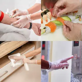 794568036884 OH TRENDY Disposable Medical Exam Gloves Latex #3
