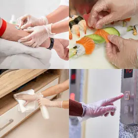 TRENDY-0006 OH TRENDY Disposable Medical Exam Gloves Latex #3
