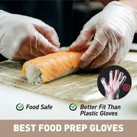 313045853891 OKIAAS Disposable Gloves Food Safe Latex Powder #3