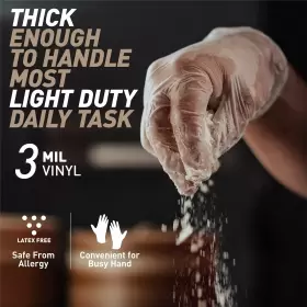 778836622771 OKIAAS Disposable Gloves Food Safe Latex Powder #2