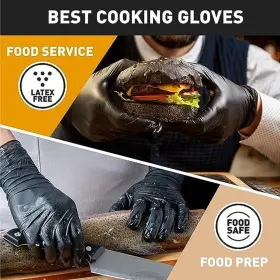 OK0070005 OKIAAS Pink Disposable Gloves Latex Food Mil #3
