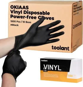 OK0070005 OKIAAS Pink Disposable Gloves Latex Food Mil