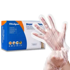 613965237024 OLIOLIYOU Disposable Poly Gloves Cooking Food
